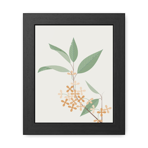 Botanical Gradual 2 - Framed Poster - Elegant Floral Wall Art