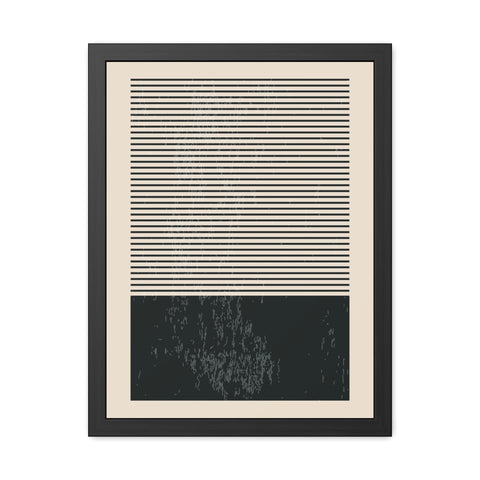 Ink Stamp 7b - Minimalist Framed Poster - Modern Wall Art for Home Decor