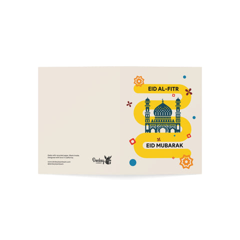 Eid Mubarak Greeting Card — Eid / Holiday Greeting Card - Illustrated, Modern