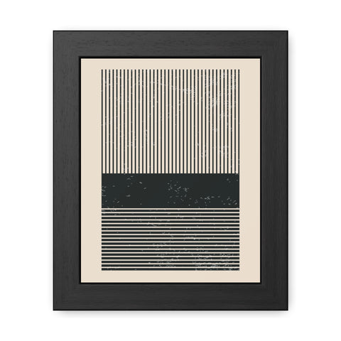 Ink Stamp 5b - Minimalist Framed Poster – Modern Wall Art for Home Decor