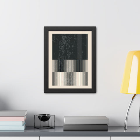 Ink Stamp 8b - Modern Abstract Framed Poster - Minimalist Wall Art for Stylish Home Décor