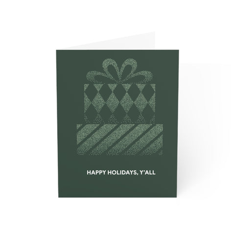 ’Happy Holidays, Y’all’ Greeting Card — Christmas / Holiday Greeting Card - Illustrated, Modern