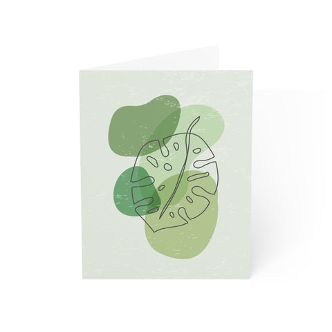 Monstera Greeting Card — Abstract / Botanical Greeting Card - Illustrated, Beautiful, Modern