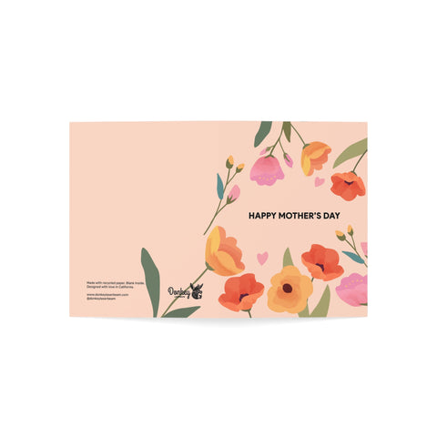 Happy Mother's Day Floral Greeting Card — Mother's Day / Holiday Greeting Card - Illustrated, Modern