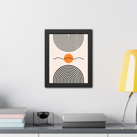 Brenda 3 - Modern Abstract Framed Poster - Minimalist Wall Art for Home Decor