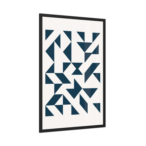 Crown 3 - Geometric Framed Poster – Modern Wall Art for Contemporary Decor