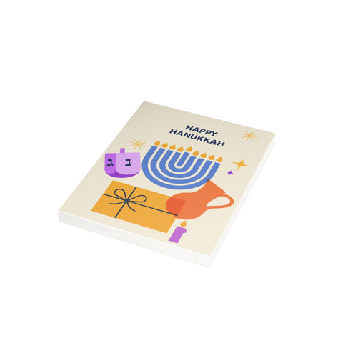 Hanukkah Greeting Cards – Hanukkah / Holiday Greeting Card - Illustrated, Modern