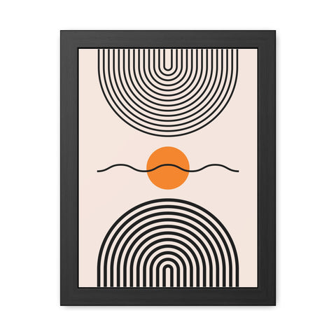 Brenda 3 - Modern Abstract Framed Poster - Minimalist Wall Art for Home Decor