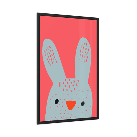 Childrana 1 - Cute Bunny Framed Poster - Perfect for Kids' Rooms & Easter Decor