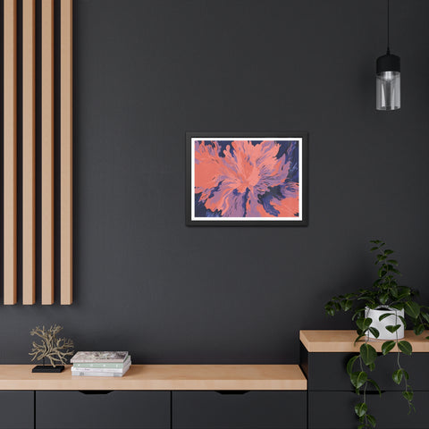 Florescent - Abstract Floral Framed Poster – Modern Wall Art for Home Décor