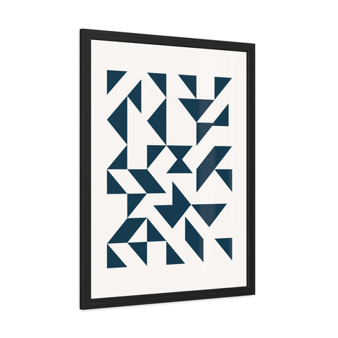 Crown 3 - Geometric Framed Poster – Modern Wall Art for Contemporary Decor