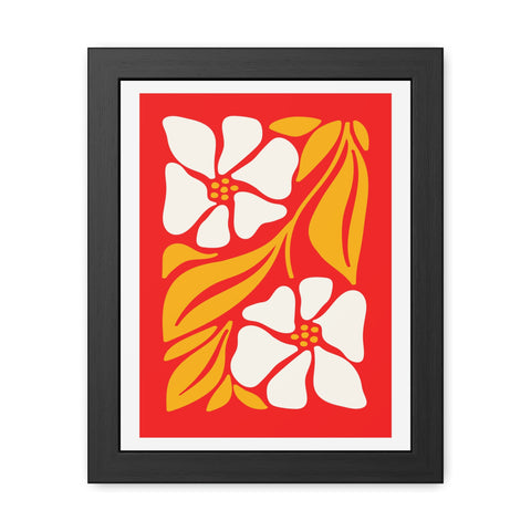 Natural Formation 12 - Vibrant Floral Framed Poster - Retro Home Decor