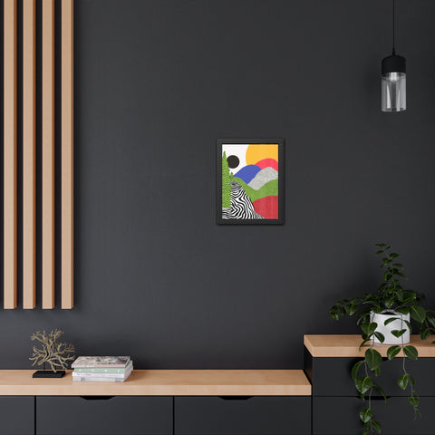 Cristobal 4 - Colorful Landscape Framed Poster - Modern Wall Art for Home Decor