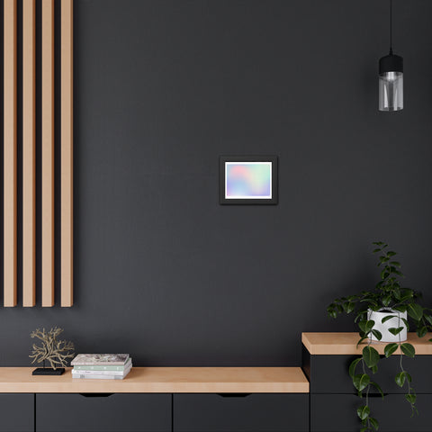 Haze - Pastel Gradient Framed Poster for Modern Decor