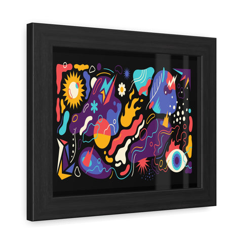 Find the Flame - Colorful Abstract Framed Posters - Vibrant Wall Art for Home Decor