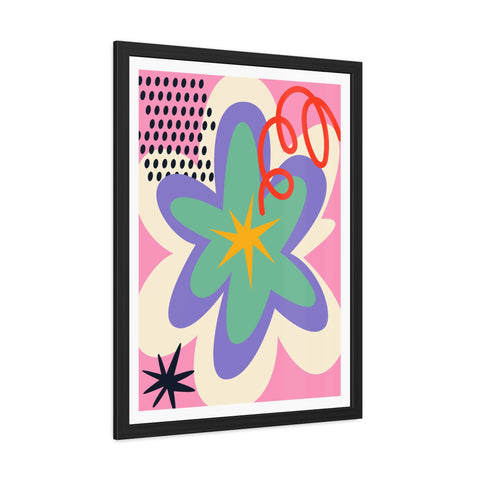 Kurian 6 - Vibrant Floral Framed Poster - Colorful Wall Art for Home Decor