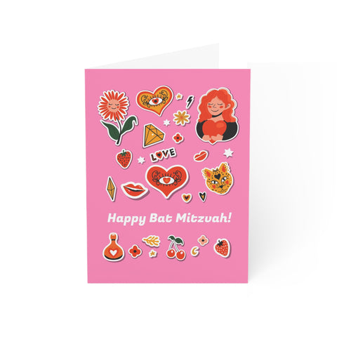 Happy Bat Mitzvah - Greeting Card