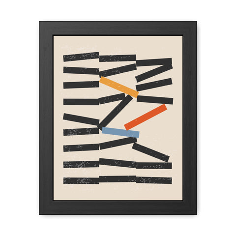 Jarrod 1 - Abstract Framed Poster - Modern Wall Art for Home Decor