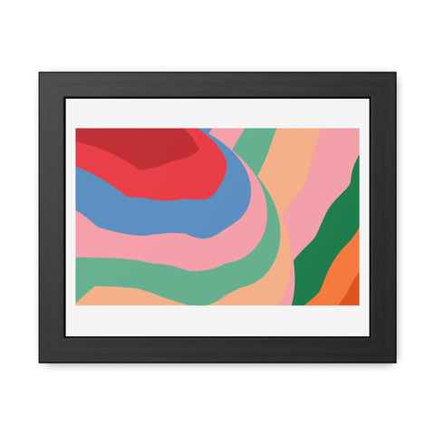 Orb - Colorful Abstract Framed Poster - Modern Wall Art for Home Decor