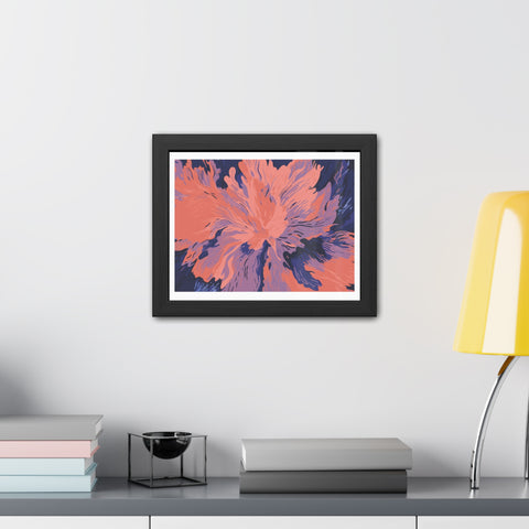 Florescent - Abstract Floral Framed Poster – Modern Wall Art for Home Décor
