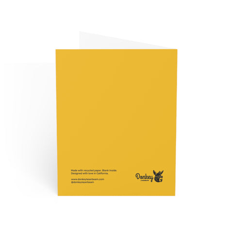 "Thick Thighs and Spooky Vibes" Halloween Ghost Greeting Card — Halloween / Holiday Greeting Card - Illustrated, Funny, Snarky, Modern