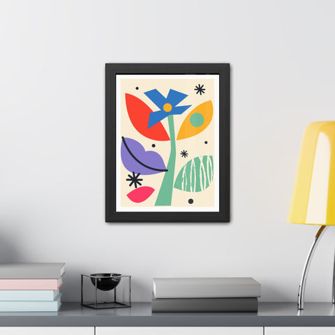 Kurian 11 - Vibrant Floral Framed Poster - Modern Wall Art for Home Décor