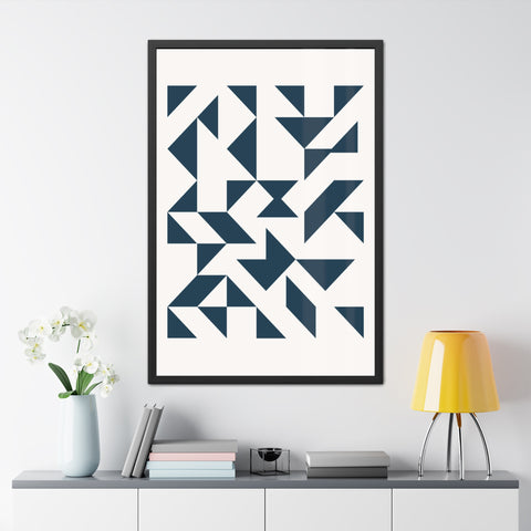 Crown 3 - Geometric Framed Poster – Modern Wall Art for Contemporary Decor