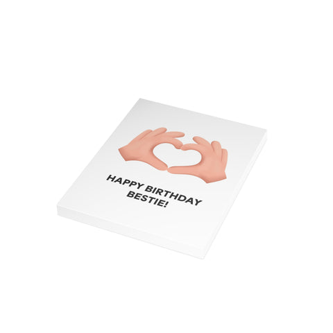 Happy Birthday Bestie! Greeting Card — Birthday Greeting Card - Illustrated, Funny, Snarky, Modern