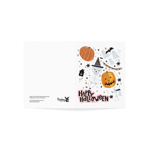 Happy Halloween Greeting Card — Halloween / Holiday greeting Card - Illustrated, Funny, Snarky, Modern