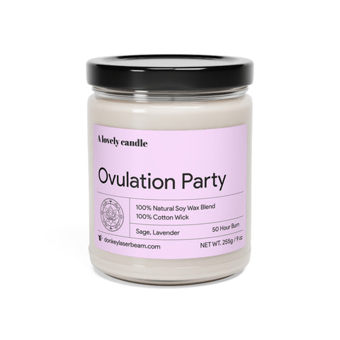 Ovulation Party - Scented Soy Candle, 9oz