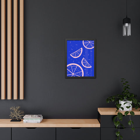 When life gives you lemons 8 - Bright Citrus Framed Poster - Fresh Fruit Decor for Colorful Spaces