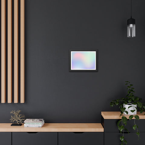 Haze - Pastel Gradient Framed Poster for Modern Decor