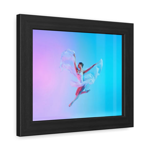 Ballet - Dynamic Dancer Framed Poster - Colorful Art for Home Décor