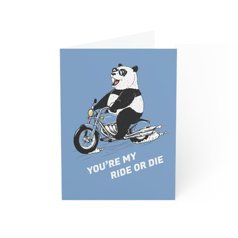 You're my ride or die (Panda) - Greeting Card