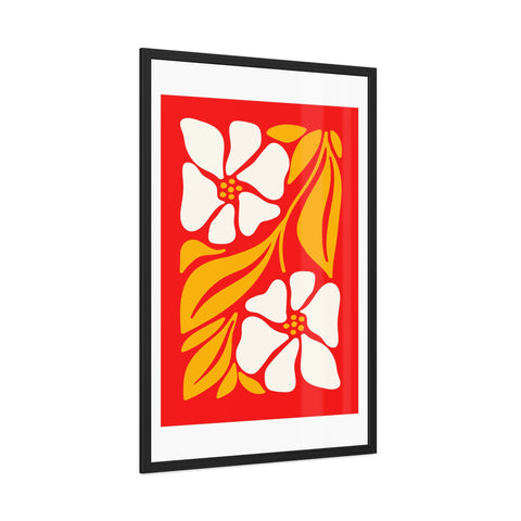 Natural Formation 12 - Vibrant Floral Framed Poster - Retro Home Decor