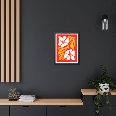 Natural Formation 12 - Vibrant Floral Framed Poster - Retro Home Decor