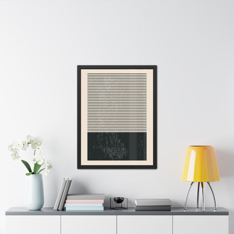 Ink Stamp 7b - Minimalist Framed Poster - Modern Wall Art for Home Decor