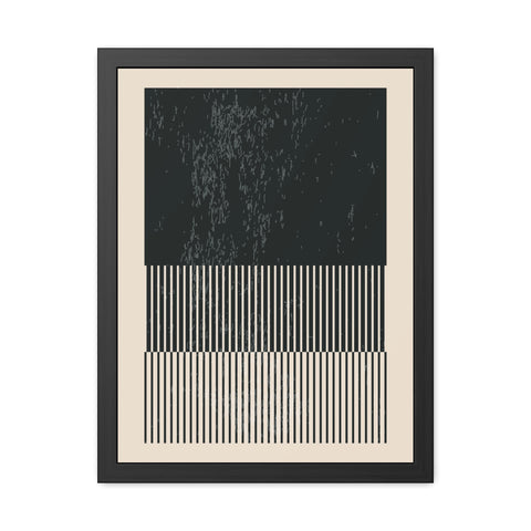 Ink Stamp 8b - Modern Abstract Framed Poster - Minimalist Wall Art for Stylish Home Décor