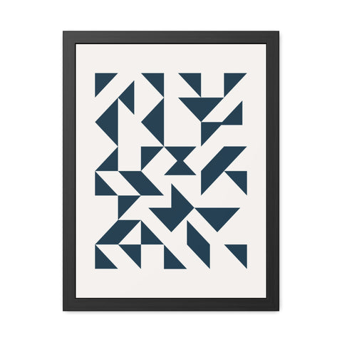 Crown 3 - Geometric Framed Poster – Modern Wall Art for Contemporary Decor