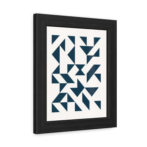 Crown 3 - Geometric Framed Poster – Modern Wall Art for Contemporary Decor