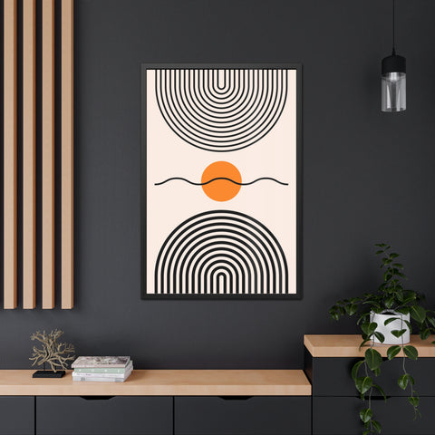 Brenda 3 - Modern Abstract Framed Poster - Minimalist Wall Art for Home Decor