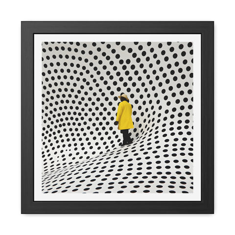 Dotted 1 - Modern Polka Dot Framed Poster - Minimalist Wall Art for Home Decor