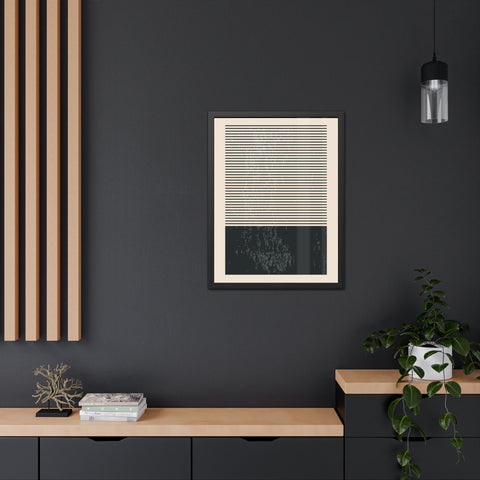 Ink Stamp 7b - Minimalist Framed Poster - Modern Wall Art for Home Decor