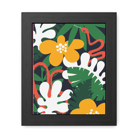 Amazon 3 - Tropical Botanical Framed Poster - Vibrant Jungle Art for Home Decor