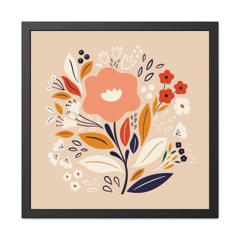 Bloom 3 - Floral Framed Poster – Vibrant Wall Art for Home Decor