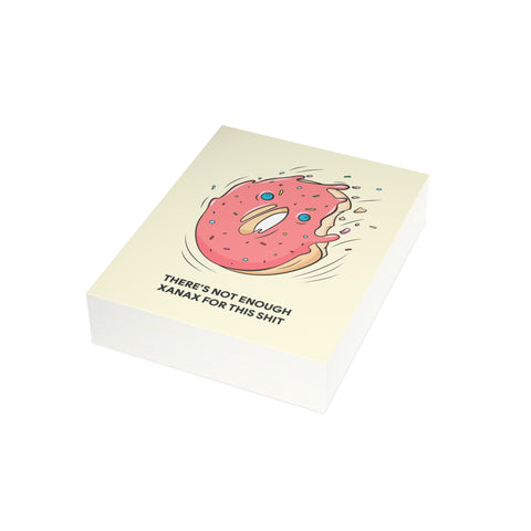 "There's Not Enough Xanax for This Shit" Funny Angst Card — Friendship / Best Friends Greeting Card - Illustrated, Funny, Snarky, Modern