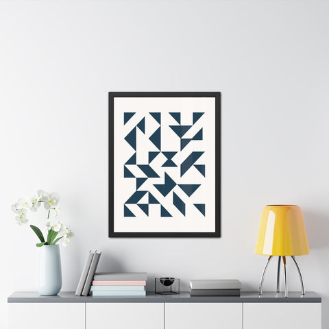 Crown 3 - Geometric Framed Poster – Modern Wall Art for Contemporary Decor