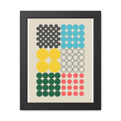 Kinta 2 - Modern Geometric Framed Poster – Colorful Abstract Wall Art for Home Decor