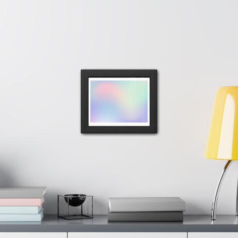 Haze - Pastel Gradient Framed Poster for Modern Decor