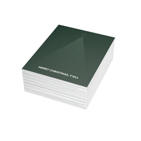 'Merry Christmas, Y'all' Greeting Card – Christmas / Holiday Greeting Card - Illustrated, Modern